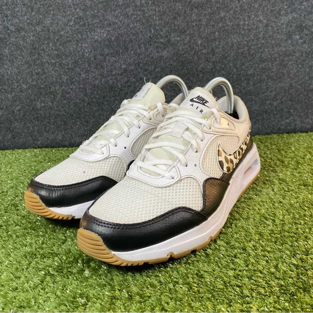 Nike Air Max SC Sneakers Women's Size 9.5 Leopard White Animal Print DZ5200-100 - Picture 5 of 14